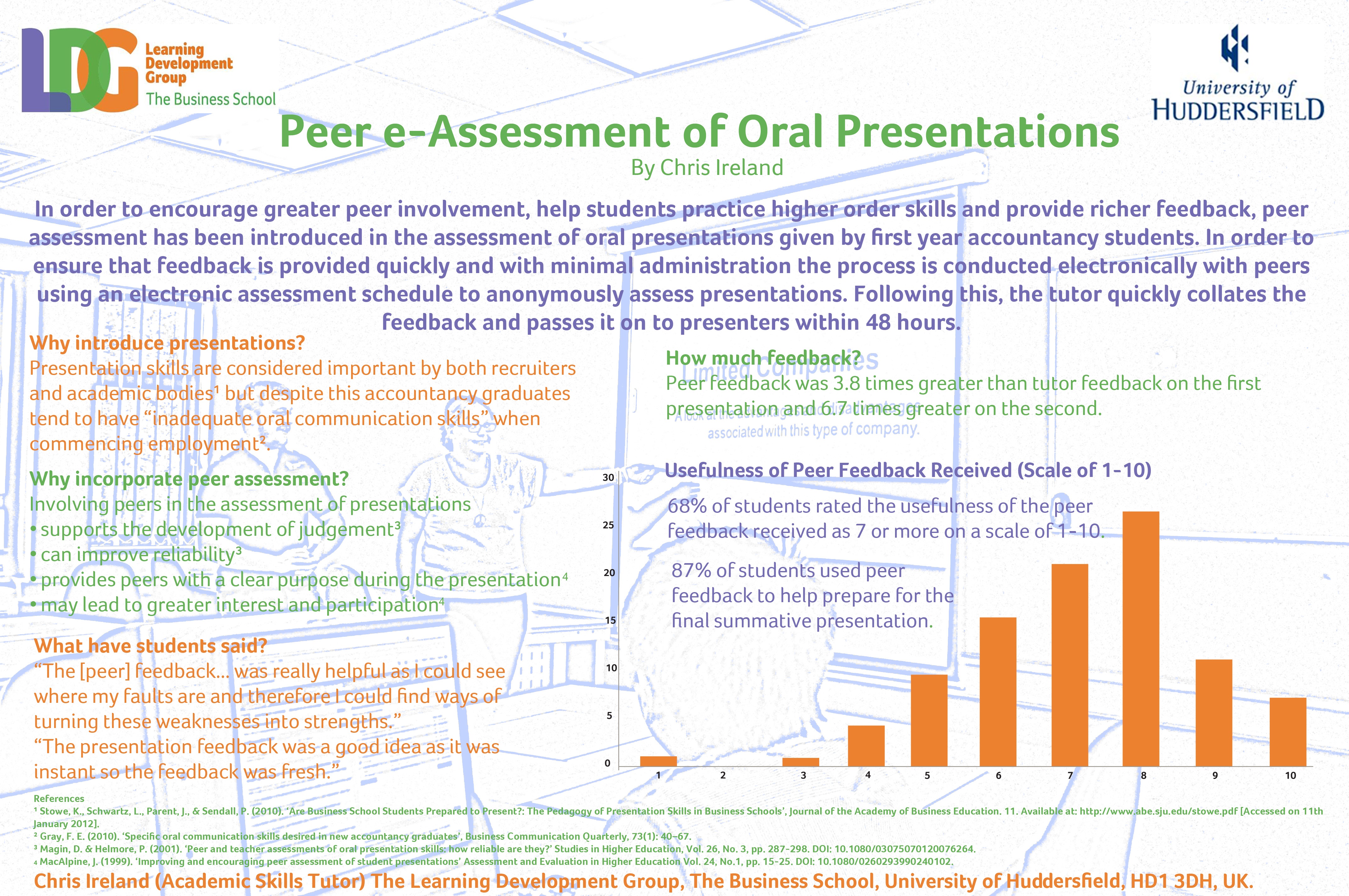 Peer Evaluation Oral Presentation 105